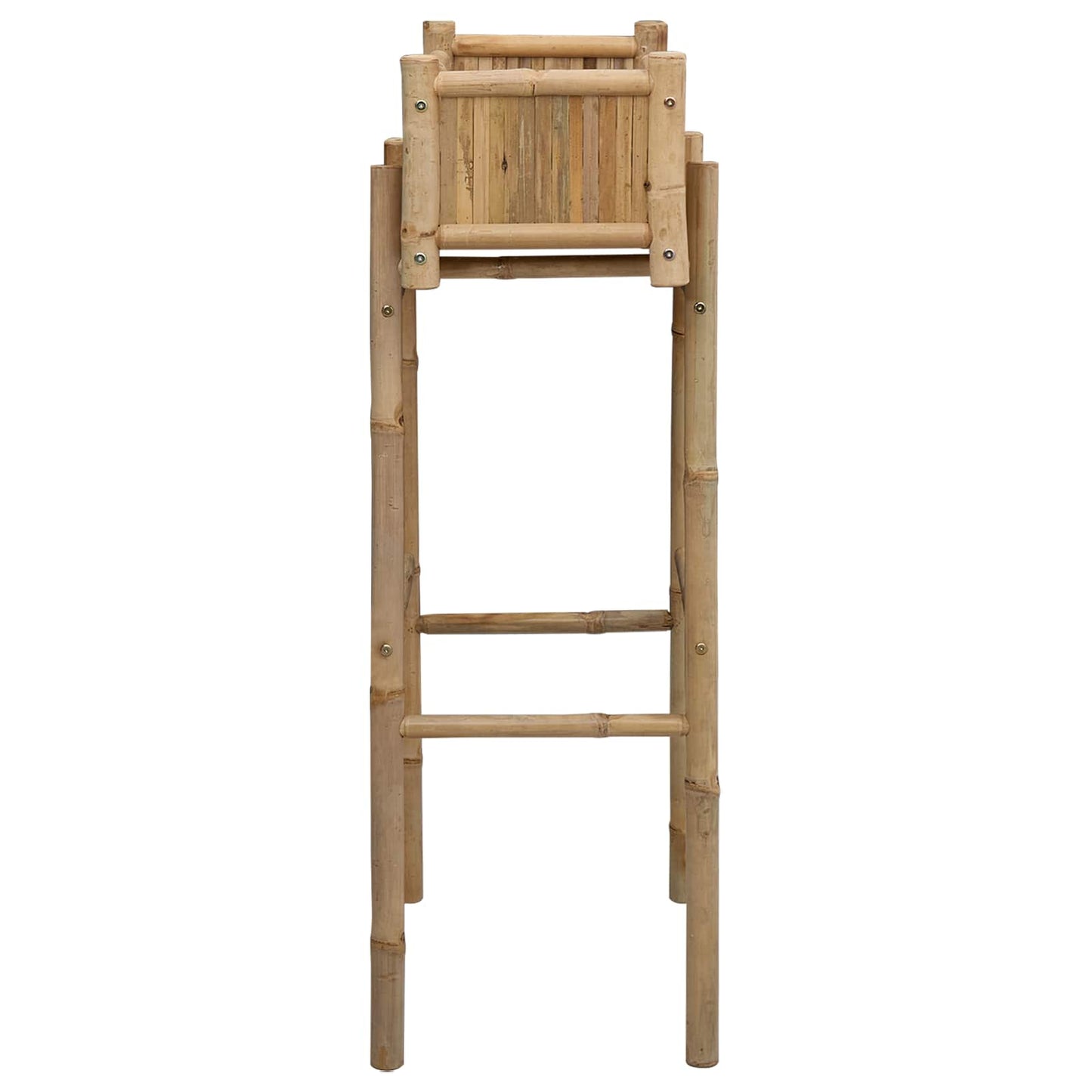vidaXL Garden Planter With Holder Natural 50 x 38 x 114 cm Bamboo 5