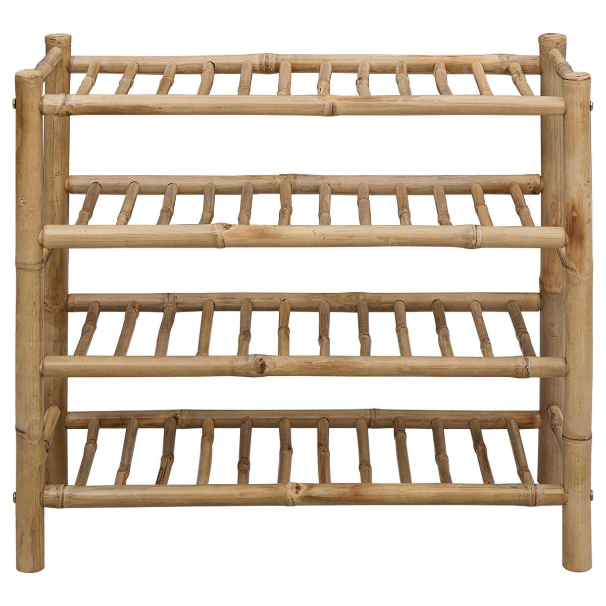 vidaXL Shoe Rack 68 x 28 x 63 cm Bamboo Natural 4