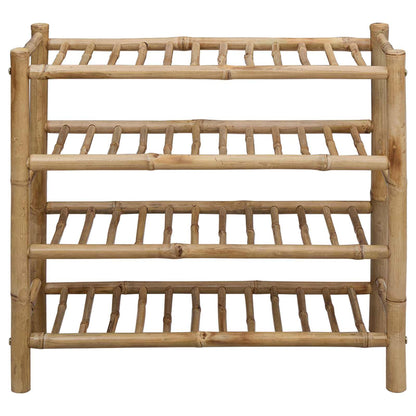 vidaXL Shoe Rack 68 x 28 x 63 cm Bamboo Natural 4