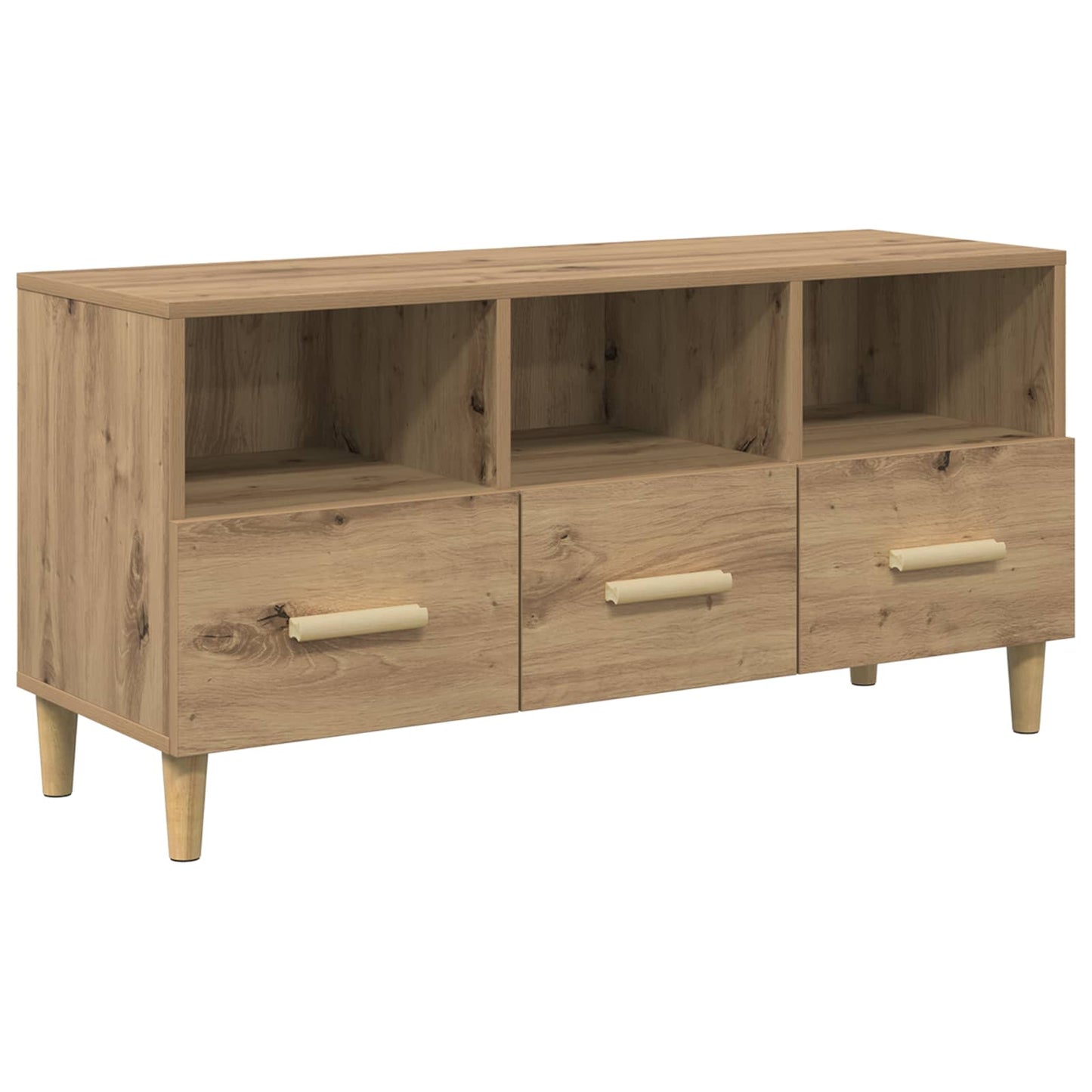 vidaXL TV Cabinet 102 x 36 x 50 cm Artisian Oak Engineered Wood 2
