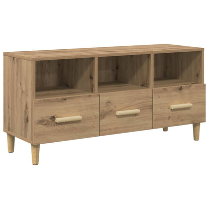 vidaXL TV Cabinet 102 x 36 x 50 cm Artisian Oak Engineered Wood 2