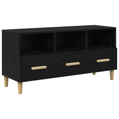 TV Cabinet 102x36x50 cm Engineered Wood Black oak