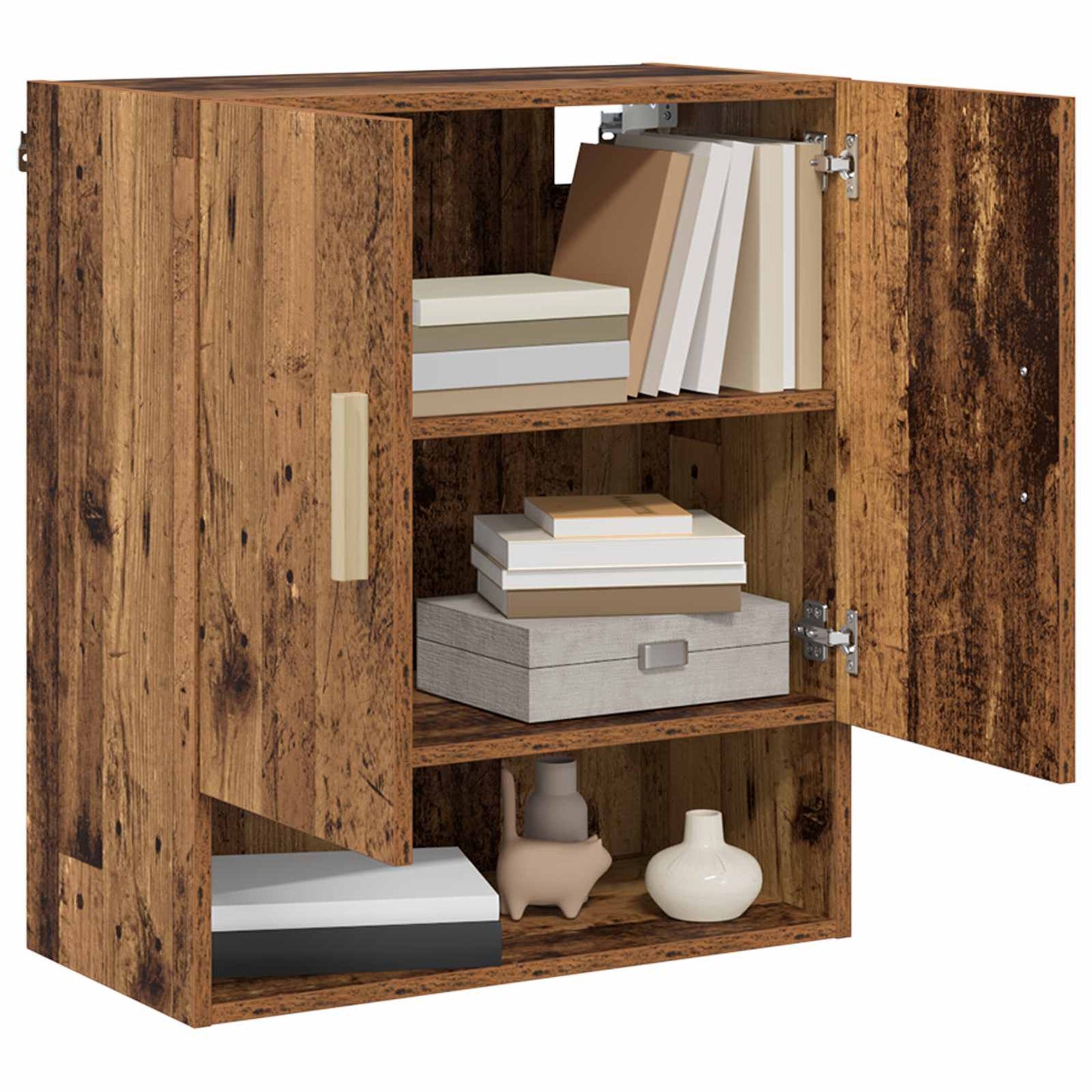 vidaXL Wall Cabinet 60 x 31 x 70 cm Engineered Wood Old Wood 3