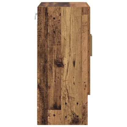 vidaXL Wall Cabinet 60 x 31 x 70 cm Engineered Wood Old Wood 6