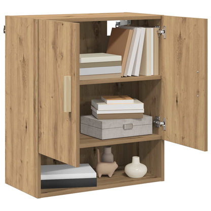 vidaXL Wall Cabinet 60 x 31 x 70 cm Engineered Wood Artisian Oak 3