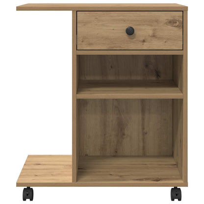 vidaXL Printer Stand Artisian Oak 60 x 40 x 68.5 cm Engineered Wood 5