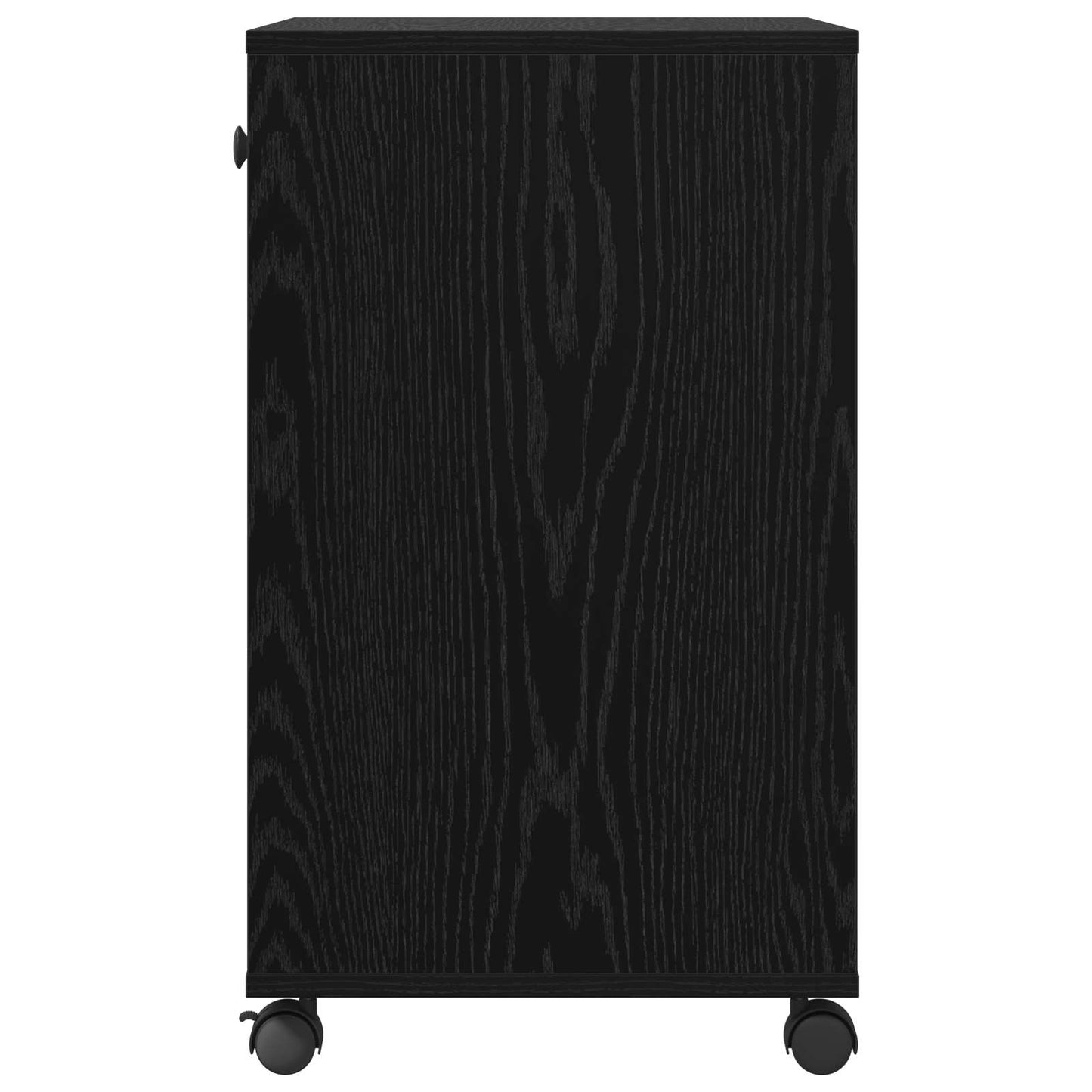vidaXL Printer Stand Black Oak 60 x 40 x 68.5 cm Engineered Wood 6