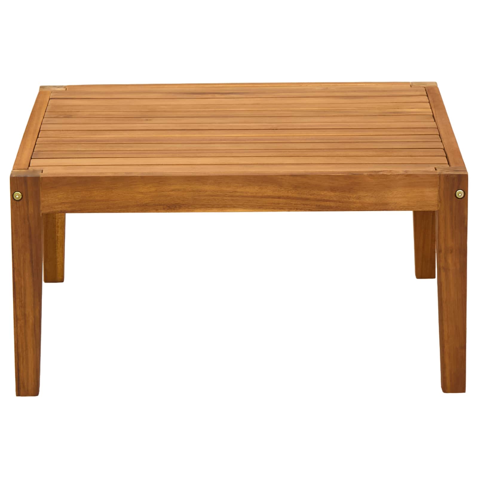 vidaXL Garden Table Solid Acacia Wood Natural 60 x 60 x 30 cm 3