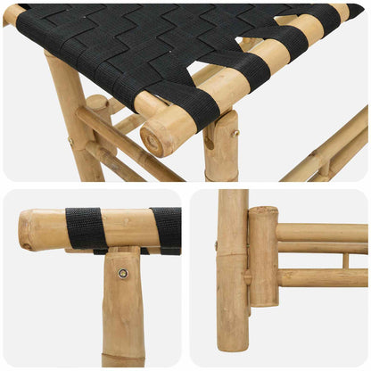 vidaXL Garden Bench 80 x 38 x 40 cm Bamboo Natural Rectangular 5