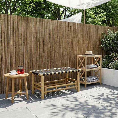 vidaXL Garden Bench 80 x 38 x 40 cm Bamboo Natural Rectangular 1