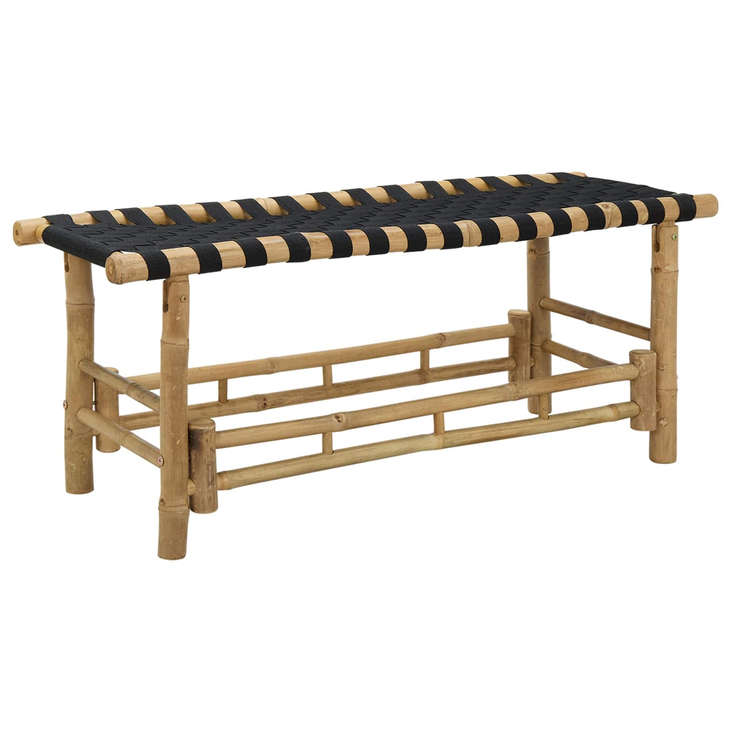 vidaXL Garden Bench 110 x 38 x 40 cm Bamboo Natural Rectangular 2