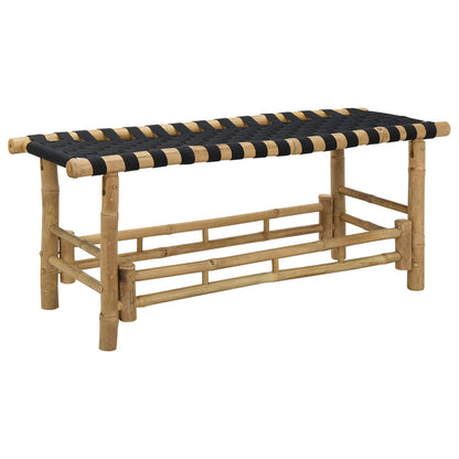 vidaXL Garden Bench 110 x 38 x 40 cm Bamboo Natural Rectangular 2