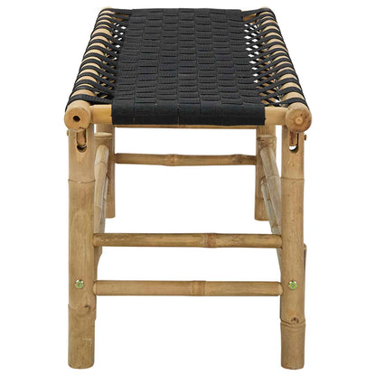 vidaXL Garden Bench 110 x 38 x 40 cm Bamboo Natural Rectangular 4