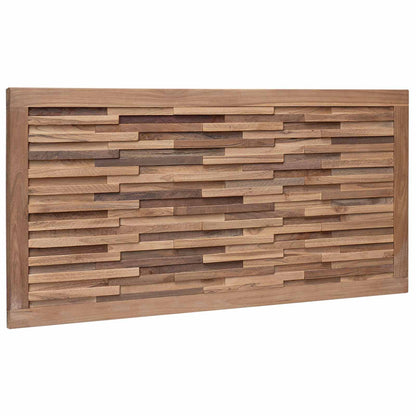 vidaXL Bed Headboard Natural Solid Teak Wood 2