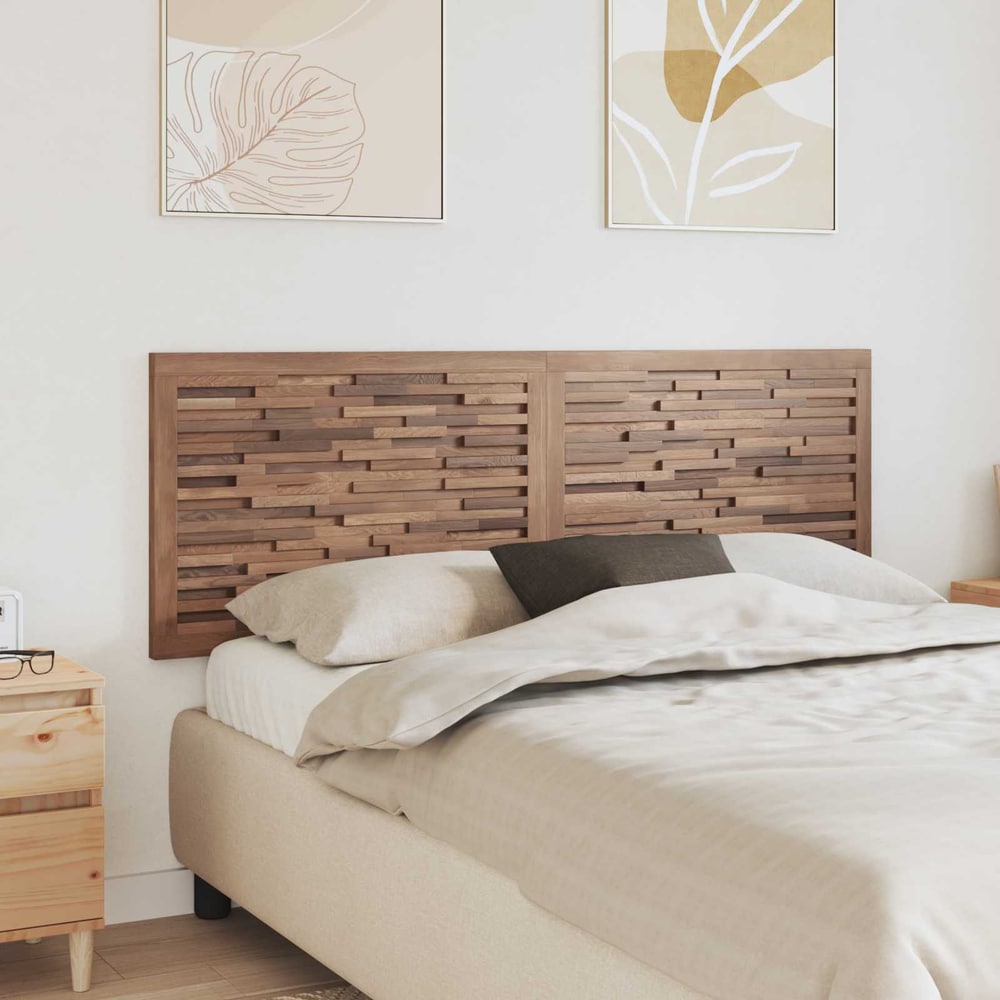 Bed Headboard Natural Solid Teak Wood 160 cm