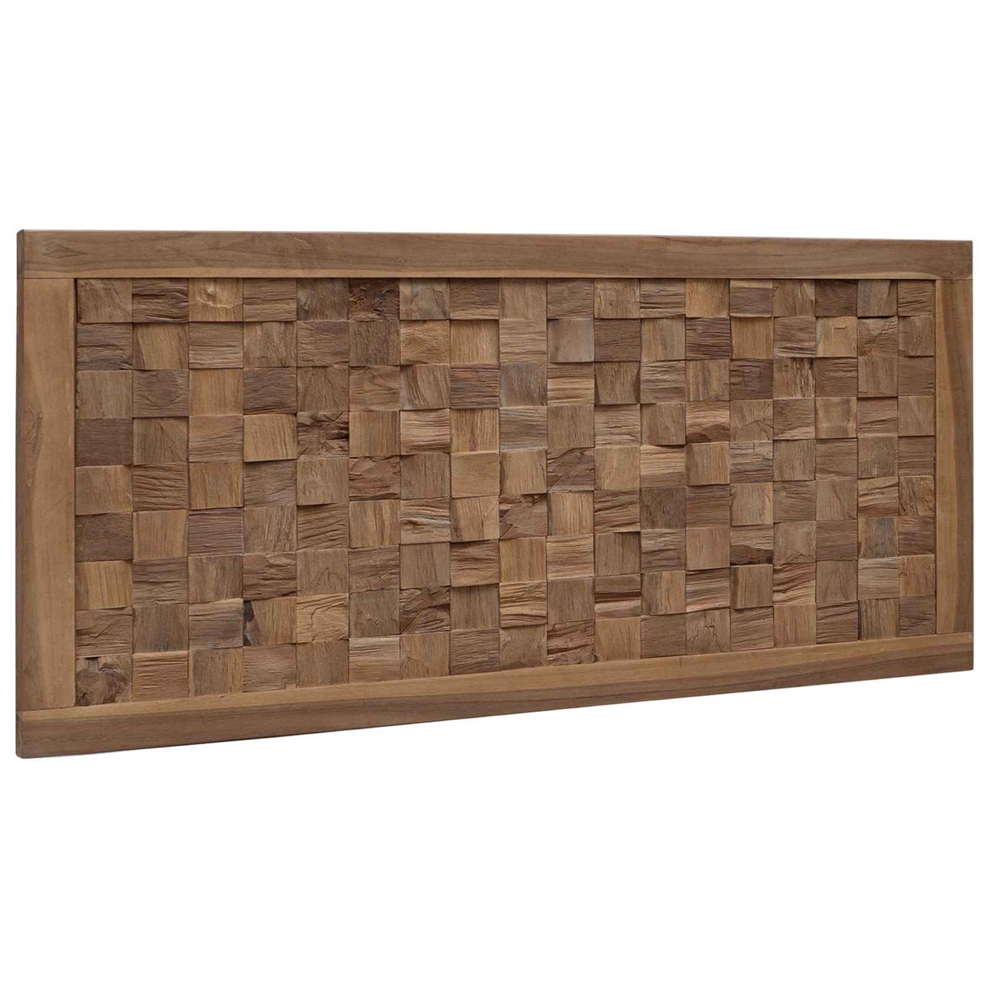 vidaXL Bed Headboard Natural Solid Teak Wood 2