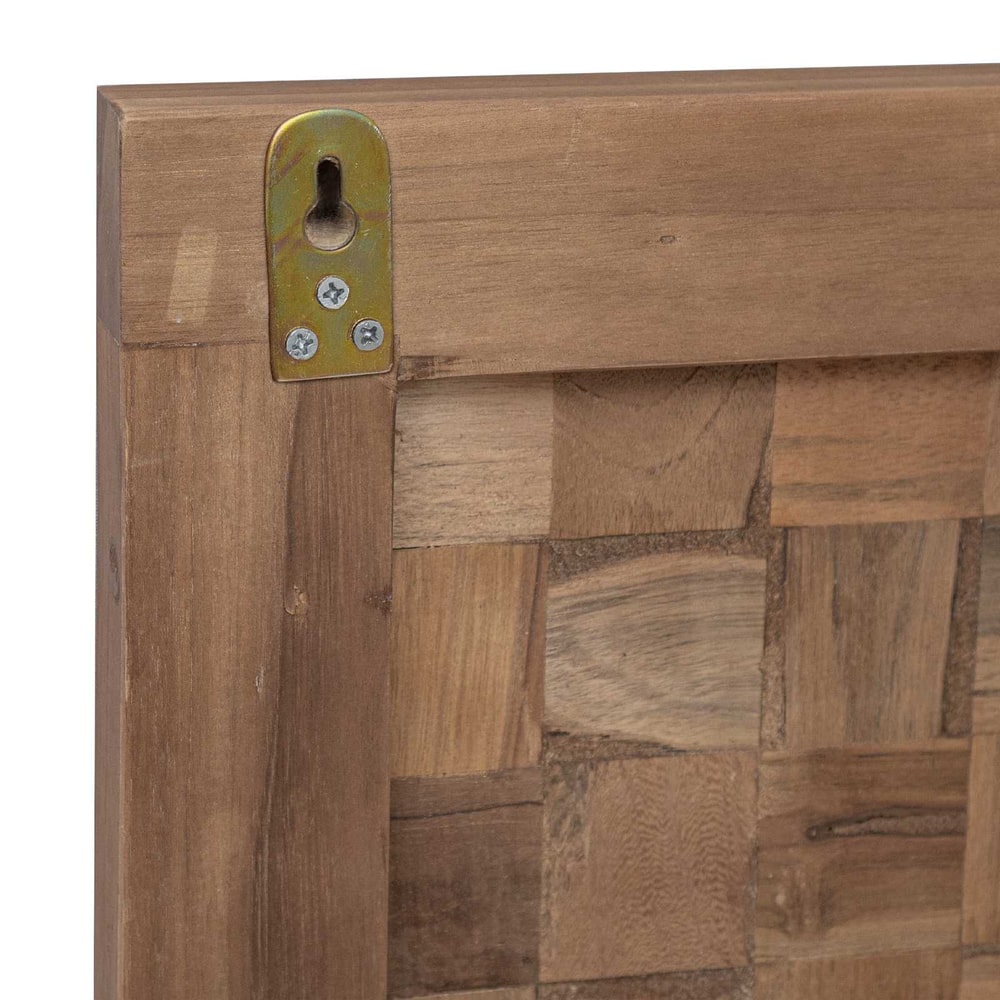 Bed Headboard Natural Solid Teak Wood 100 cm