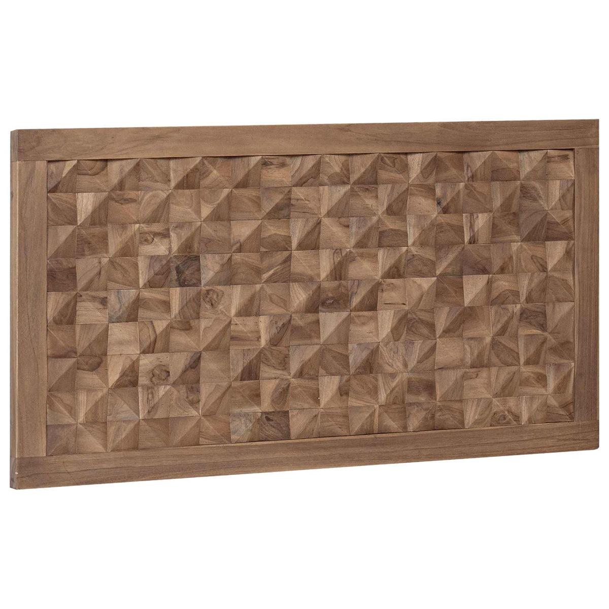vidaXL Bed Headboard Natural Solid Teak Wood 2