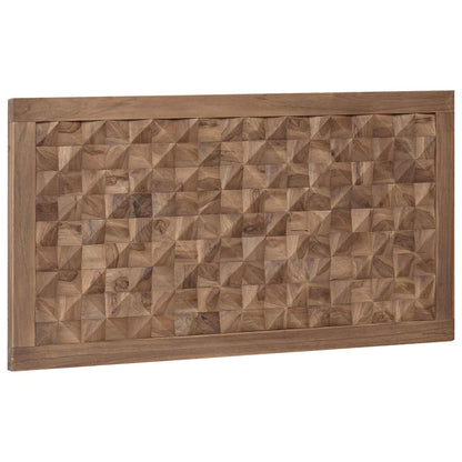 vidaXL Bed Headboard Natural Solid Teak Wood 2