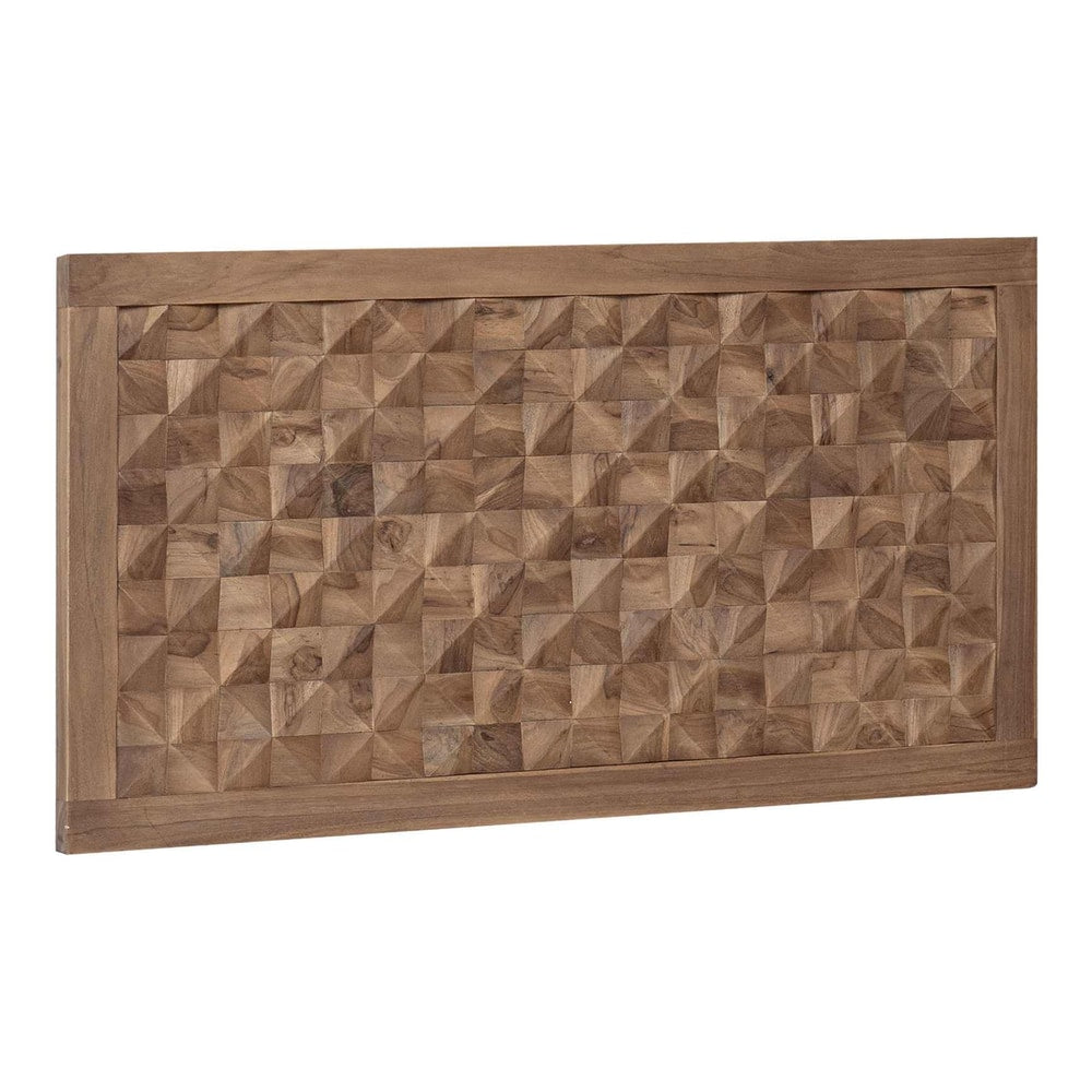 Bed Headboard Natural Solid Teak Wood 100 cm