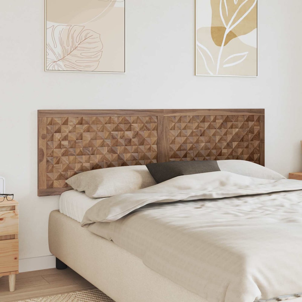 Bed Headboard Natural Solid Teak Wood 180 cm