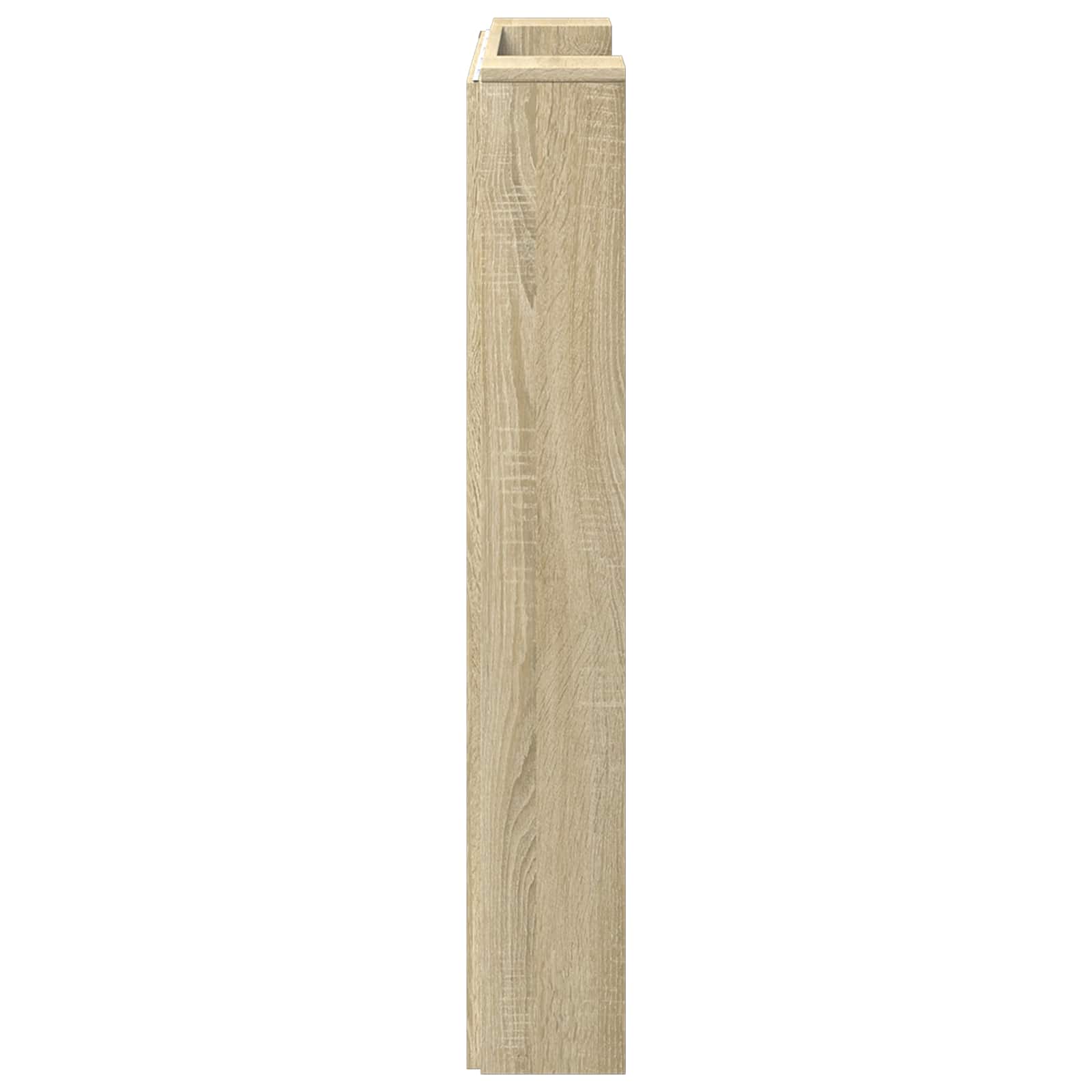 vidaXL Storage Headboard with LED Sonoma Oak Engineered Wood 6