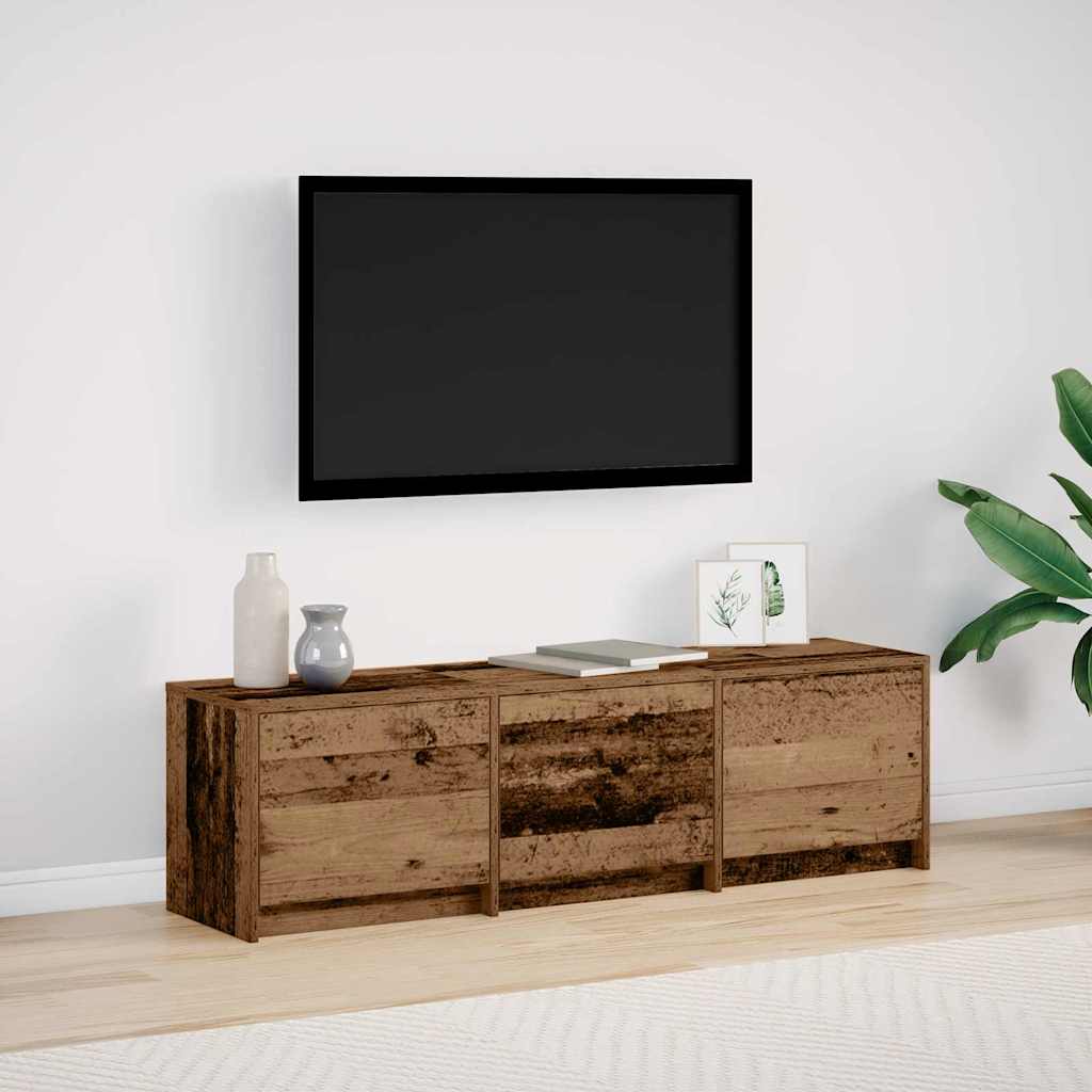vidaXL TV Cabinet with LED 140 x 34 x 40 cm Engineered Wood