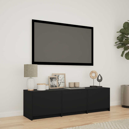 vidaXL TV Cabinet with LED 140 x 34 x 40 cm Engineered Wood