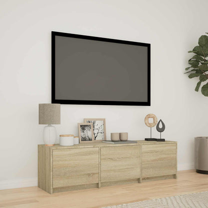 vidaXL TV Cabinet with LED 140 x 34 x 40 cm Engineered Wood