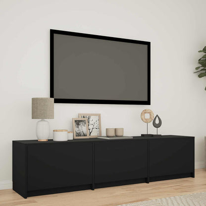 vidaXL TV Cabinet with LED 140 x 34 x 40 cm Engineered Wood