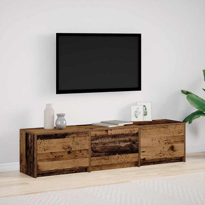 vidaXL TV Cabinet with LED 140 x 34 x 40 cm Engineered Wood