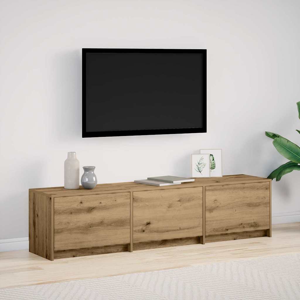 vidaXL TV Cabinet with LED 140 x 34 x 40 cm Engineered Wood
