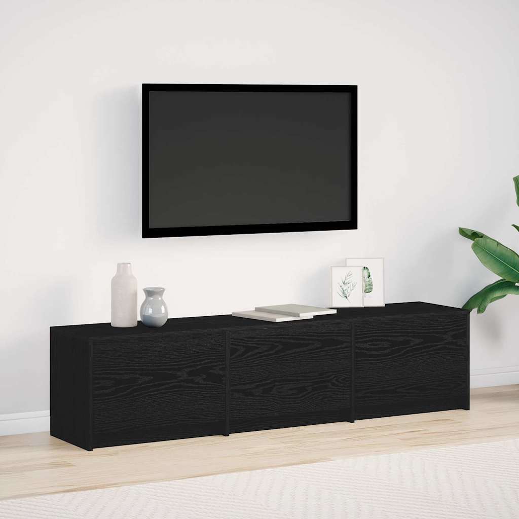 vidaXL TV Cabinet with LED 140 x 34 x 40 cm Engineered Wood