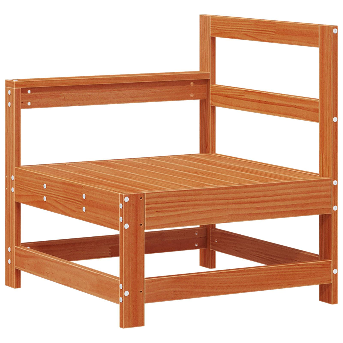 Garden Lounge Set 6 pcs Solid Pine Wood Wax brown