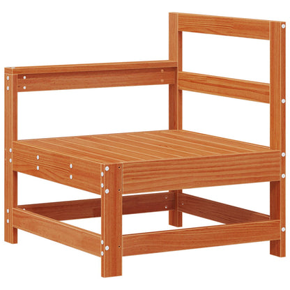 Garden Lounge Set 6 pcs Solid Pine Wood Wax brown