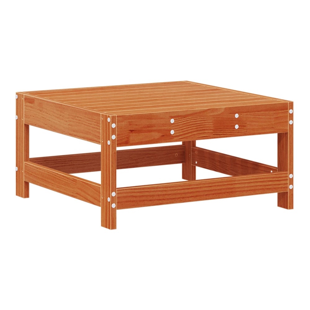 Garden Lounge Set 6 pcs Solid Pine Wood Wax brown