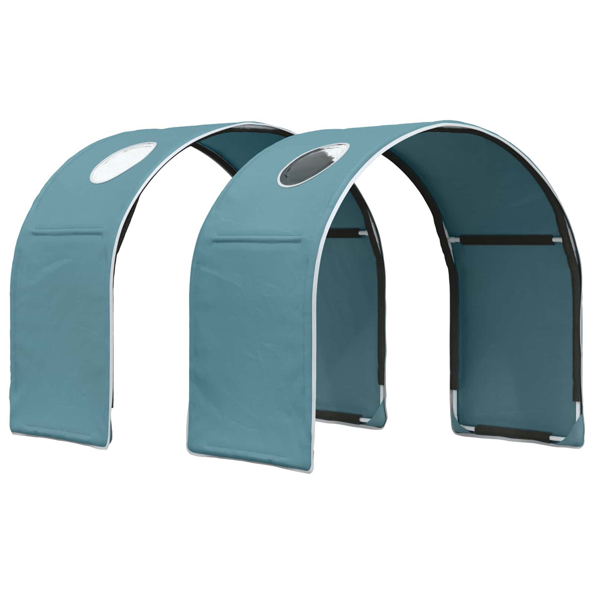 vidaXL Bed Tunnel for Kids Loft Bed 2 pcs Light Blue Polyester 2