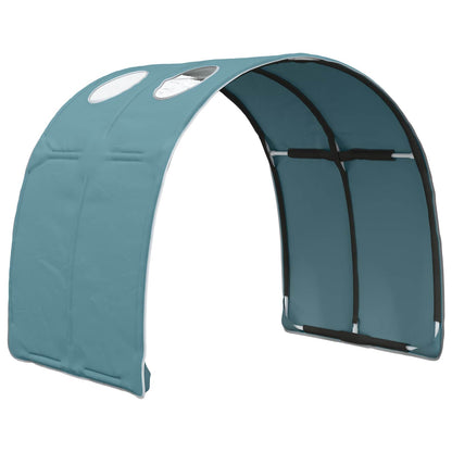 vidaXL Bed Tunnel 2 pcs Light Blue Polyester 4