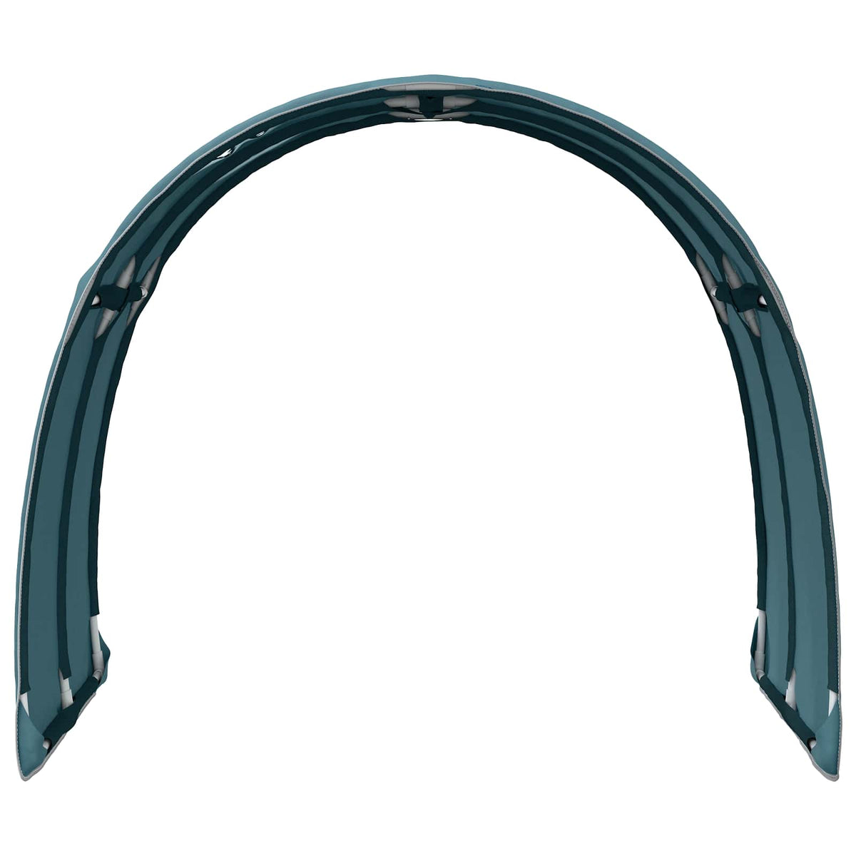 vidaXL Bed Tunnel 2 pcs Light Blue Polyester 6