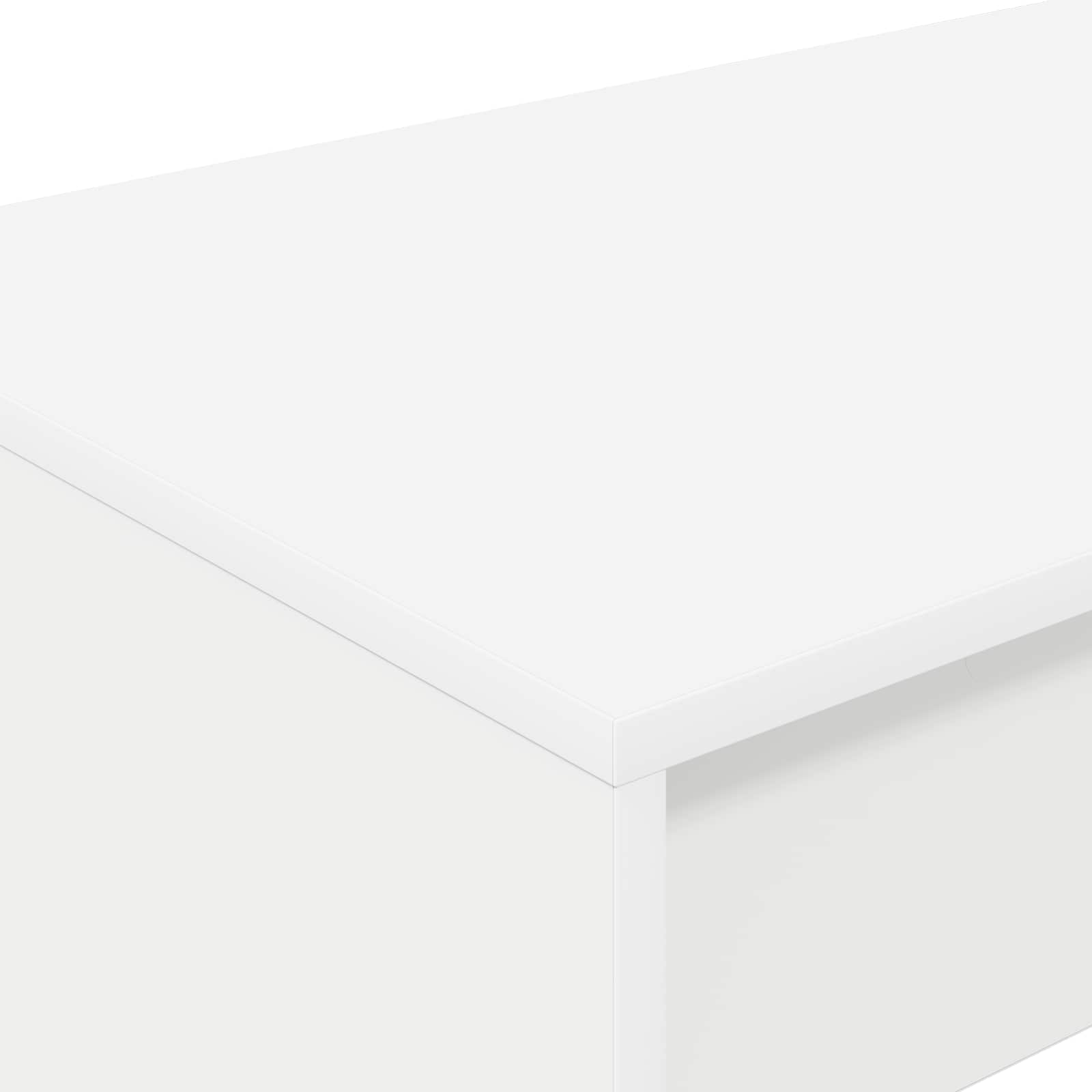 vidaXL Bed Desk White Engineered Wood 100 x 45 x 75 cm 6