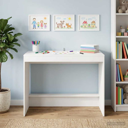 vidaXL Bed Desk White Engineered Wood 100 x 45 x 75 cm 3