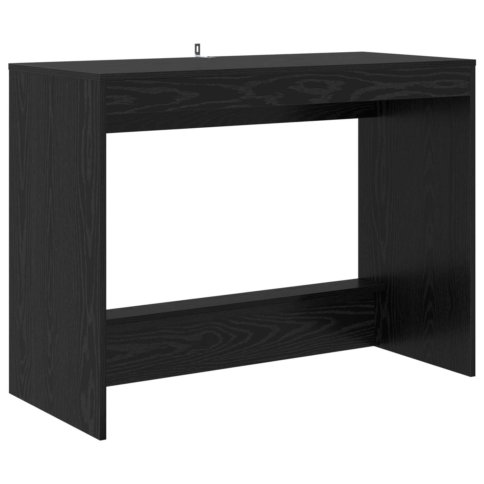 vidaXL Bed Desk Black Oak Engineered Wood 100 x 45 x 75 cm 2