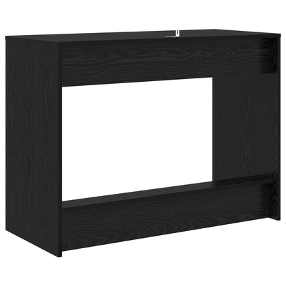 vidaXL Bed Desk Black Oak Engineered Wood 100 x 45 x 75 cm 5