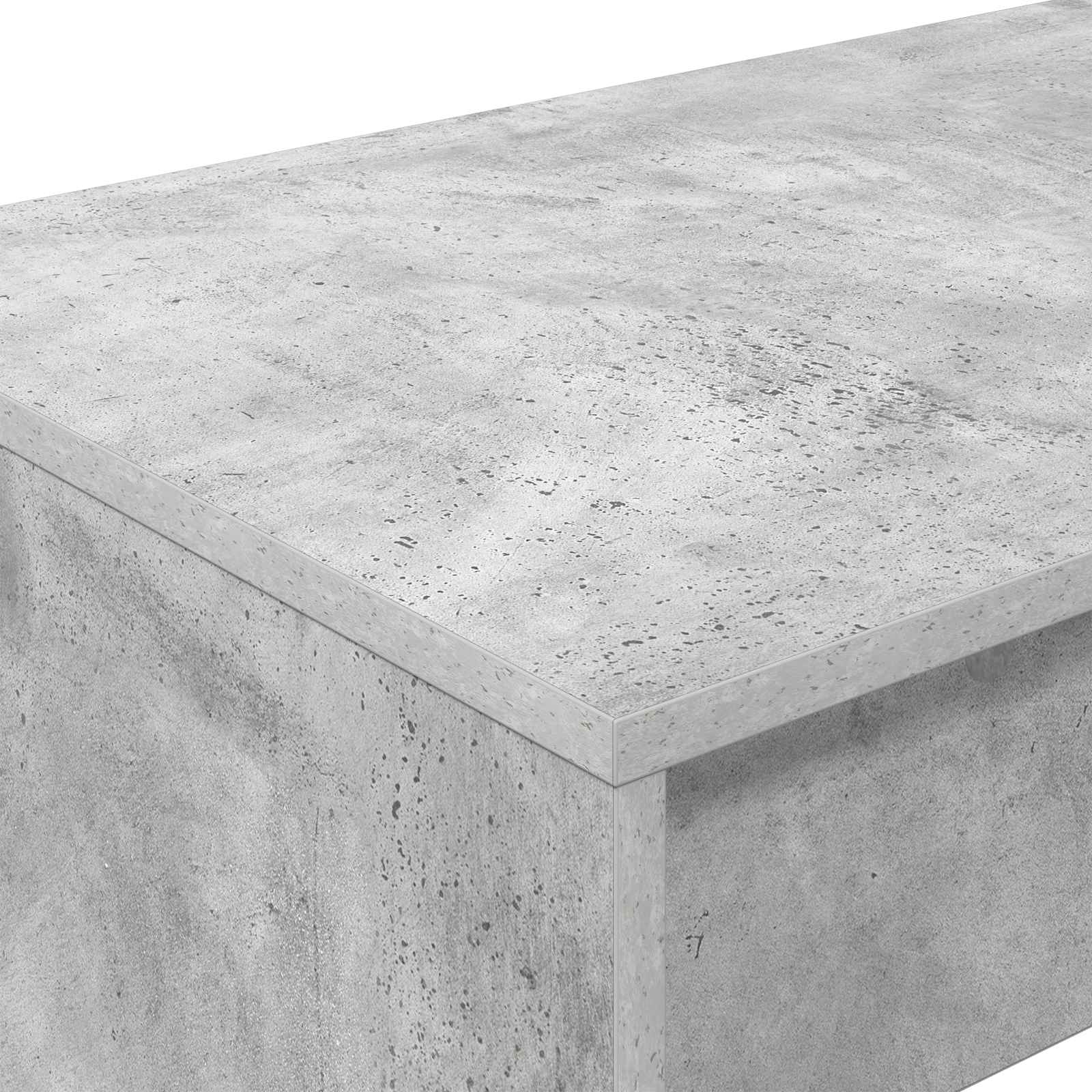 vidaXL Bed Desk Concrete Grey Engineered Wood 100 x 45 x 75 cm 6