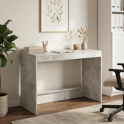 vidaXL Bed Desk Concrete Grey Engineered Wood 100 x 45 x 75 cm 4