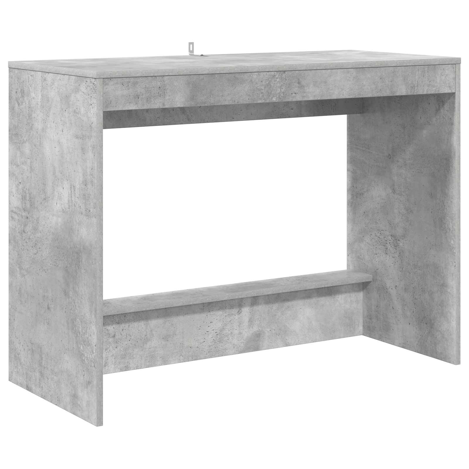 vidaXL Bed Desk Concrete Grey Engineered Wood 100 x 45 x 75 cm 2