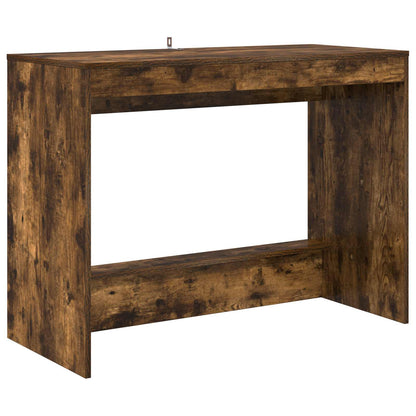 vidaXL Bed Desk Smoked Oak Engineered Wood 100 x 45 x 75 cm 2