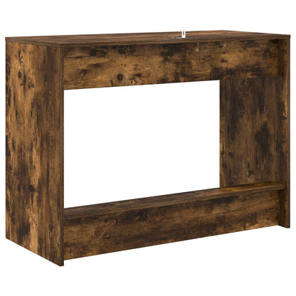 vidaXL Bed Desk Smoked Oak Engineered Wood 100 x 45 x 75 cm 5