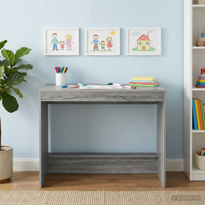 vidaXL Bed Desk Grey Sonoma Engineered Wood 100 x 45 x 75 cm 3