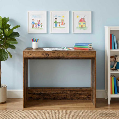 vidaXL Bed Desk Old Wood Engineered Wood 100 x 45 x 75 cm 4